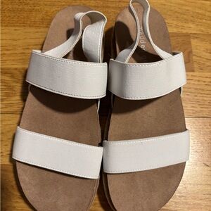 WORN ONCE- Madden Girl White Sandals- Size 8